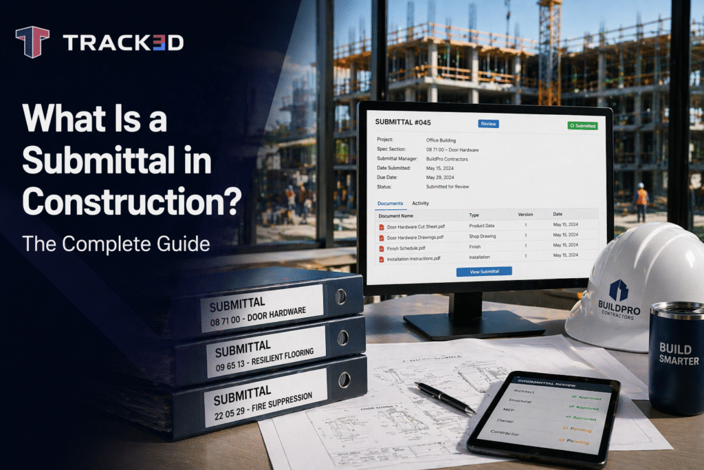 Submittal process in construction office